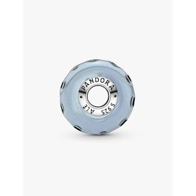 PANDORA CHARM OCÉAN VERRE DE MURANO BLEU FONCÉ ONDULÉ