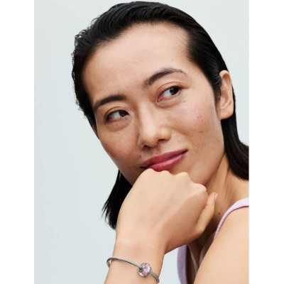 PANDORA CHARM VERRE DE MURANO ROSE ENCERCLÉ