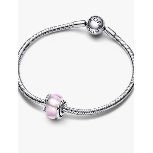 PANDORA CHARM VERRE DE MURANO ROSE ENCERCLÉ