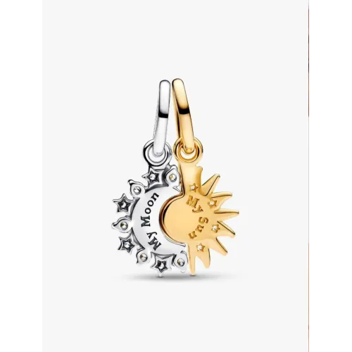 Photo présentant l’intégralité de la Charm Verre De Murano Rose Encerclé