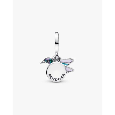Image montrant la totalité de la Charm Pendant Double Colibri