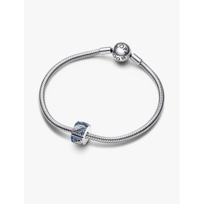 PANDORA CHARM CLIP PLUME COURBE & PAVÉ ARGENT MASSIF