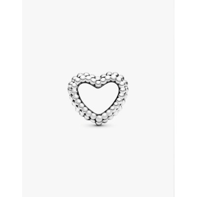 PANDORA CHARM COEUR OUVERT PERLÉ ARGENT MASSIF