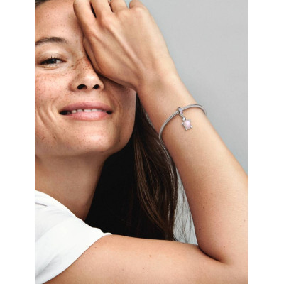 PANDORA CHARM PENDANT TORTUE DE MER ROSE EN VERRE DE MURANO