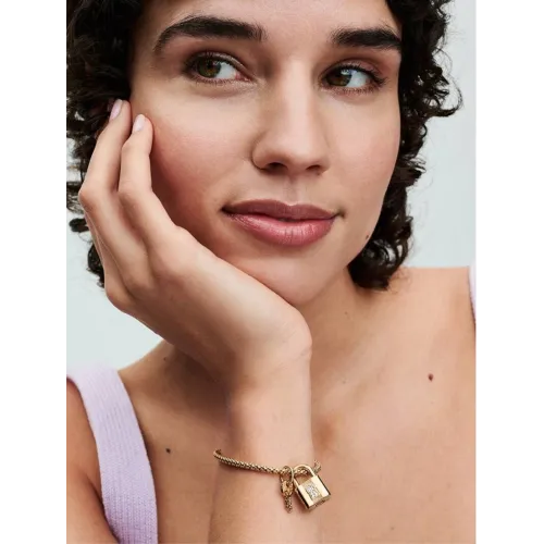 PANDORA CHARM PENDANT CADENAS & CLÉ MÉTAL DORÉ À L’OR 14 CARATS