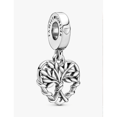 PANDORA CHARM PENDANT ARBRE DE VIE COEUR ARGENT