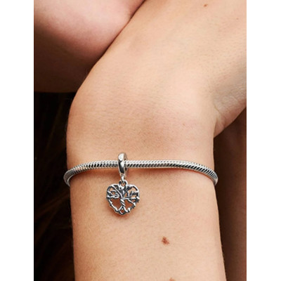 PANDORA CHARM PENDANT ARBRE DE VIE COEUR ARGENT