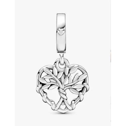 PANDORA CHARM PENDANT ARBRE DE VIE COEUR ARGENT