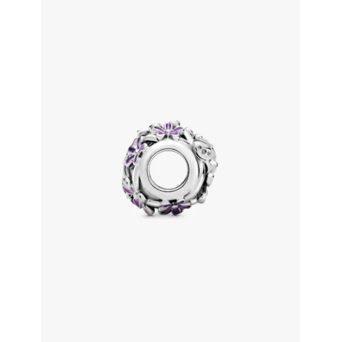 PANDORA CHARM MARGUERITE VIOLETTE AJOURÉ ARGENT MASSIF