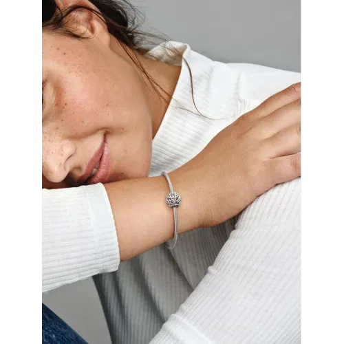 PANDORA CHARM PARSEMÉ DE COEURS ARGENT MASSIF