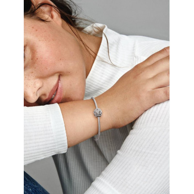 PANDORA CHARM PARSEMÉ DE COEURS ARGENT MASSIF