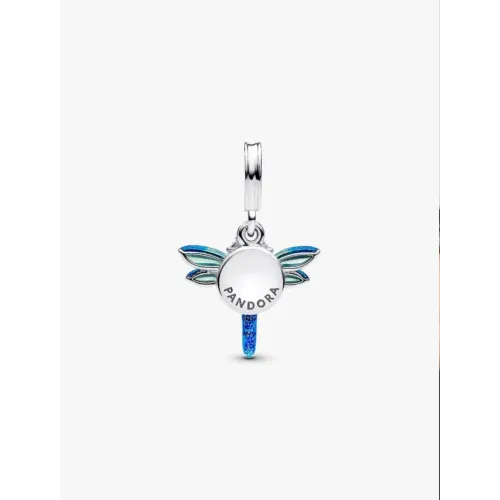 PANDORA CHARM PENDANT DOUBLE LIBELLULE ARGENT MASSIF