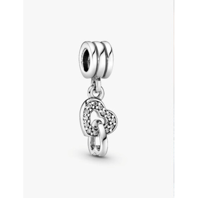PANDORA CHARM PENDANT COEUR ENTRELACÉS