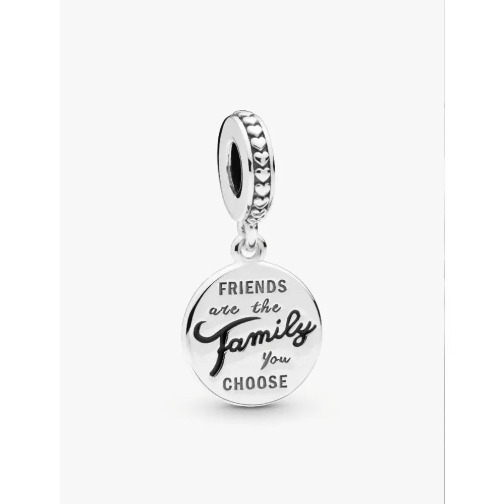 PANDORA CHARM PENDANT FAMILLE DE COEUR EN ARGENT MASSIF
