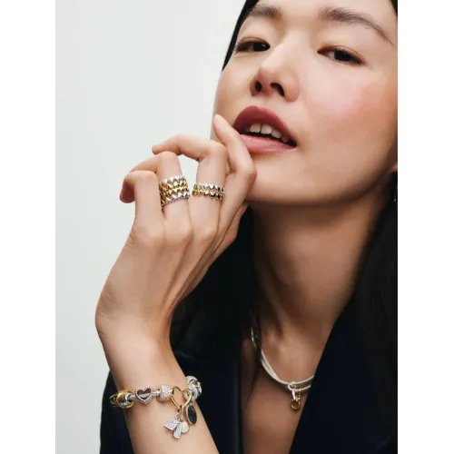 PANDORA CHARM PENDANT FAMILLE DE COEUR EN ARGENT MASSIF