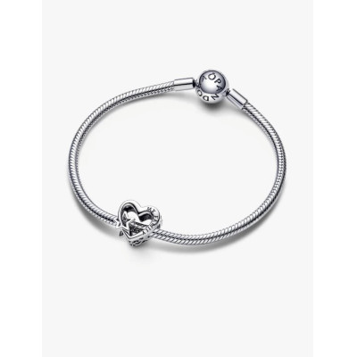 PANDORA CHARM AJOURÉ FAMILLE COEUR ET ÉTOILE ARGENT MASSIF