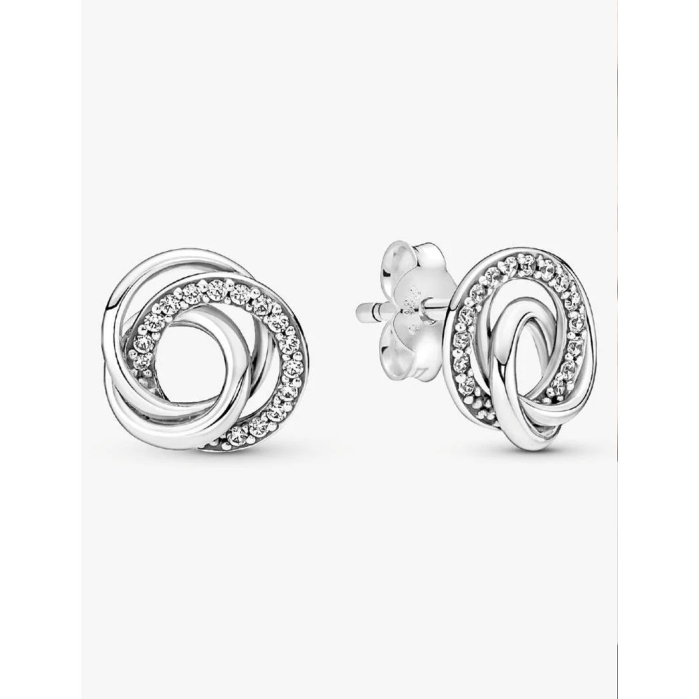 PANDORA CLOUS D’OREILLES CERCLES MA FAMILLE POUR TOUJOURS