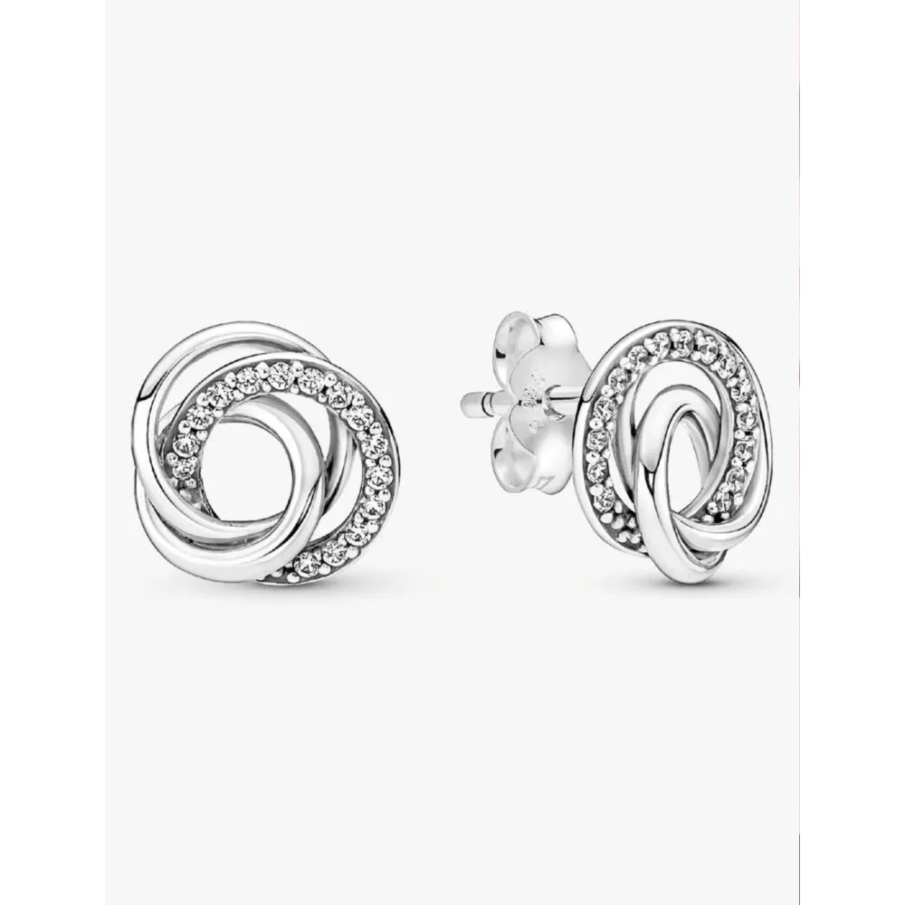 PANDORA CLOUS D’OREILLES CERCLES MA FAMILLE POUR TOUJOURS