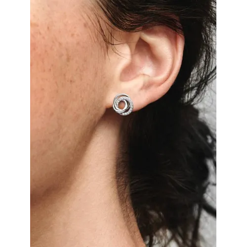 PANDORA CLOUS D’OREILLES CERCLES MA FAMILLE POUR TOUJOURS