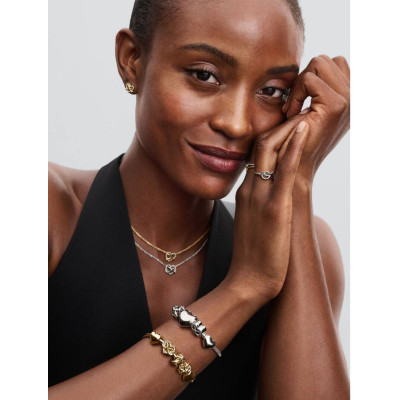 PANDORA COLLIER CŒUR INFINI SCINTILLANT ARGENT MASSIF