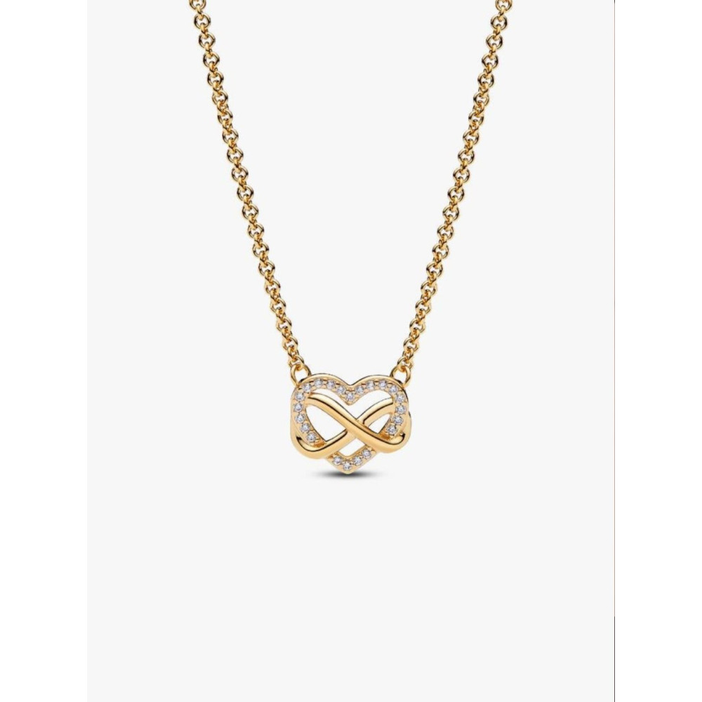 PANDORA COLLIER CŒUR INFINI SCINTILLANT