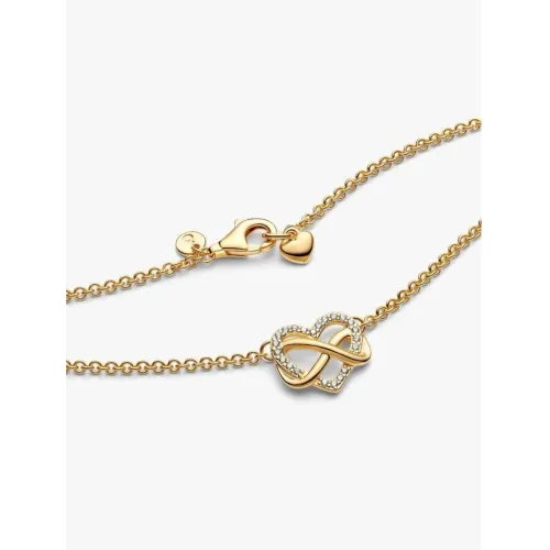 PANDORA COLLIER CŒUR INFINI SCINTILLANT