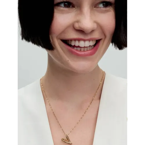 PANDORA COLLIER À PENDENTIF CŒUR DE FORME ORGANIQUE