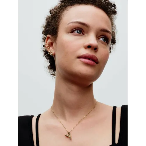 PANDORA COLLIER À PENDENTIF CŒUR DE FORME ORGANIQUE