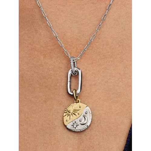 PANDORA CHARM MÉDAILLON SOLEIL ET LUNE