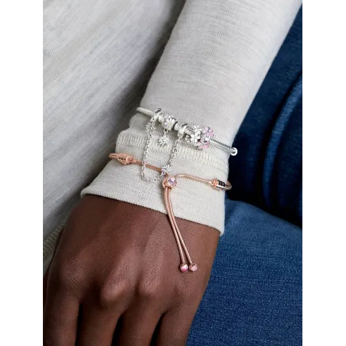 PANDORA CHARM ESPACEUR MARGUERITE BLANCHE