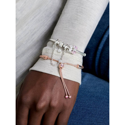 PANDORA CHARM ESPACEUR MARGUERITE BLANCHE