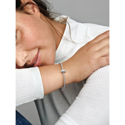 PANDORA CHARM ESPACEUR MARGUERITE BLANCHE