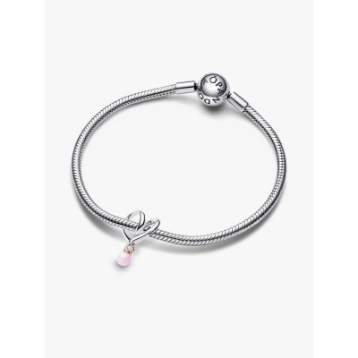 PANDORA CHARM CŒUR ENVELOPPANT BICOLORE