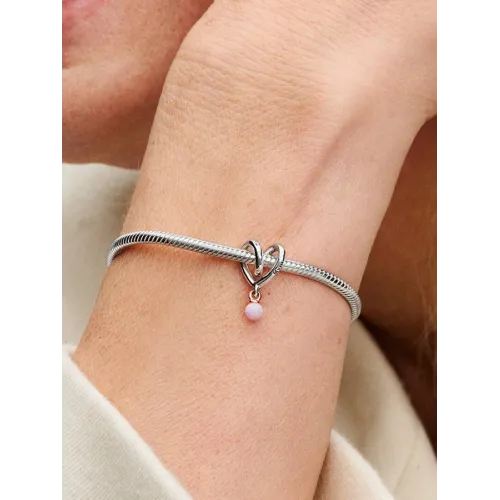 PANDORA CHARM CŒUR ENVELOPPANT BICOLORE