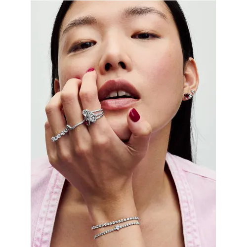 PANDORA BRACELET RIVIÈRE SCINTILLANT ARGENT MASSIF