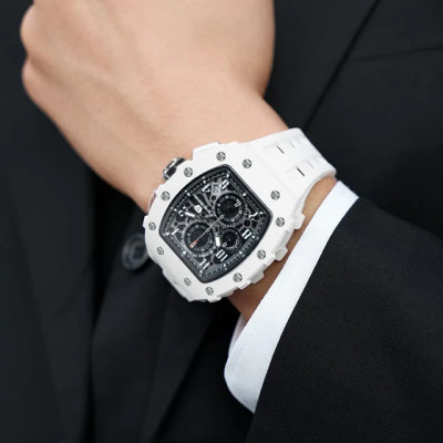 MONTRE TSAR BOMBA ELEMENTAL BIOCERAMIC DATE ELEMENTAL BLANC