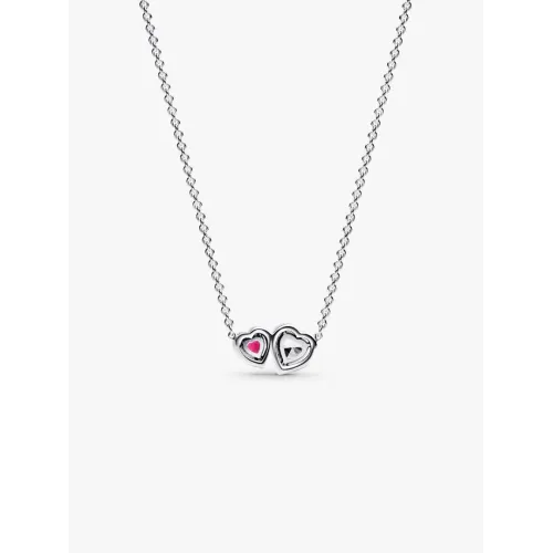 PANDORA COLLIER COEUR HALO RAYONNANT