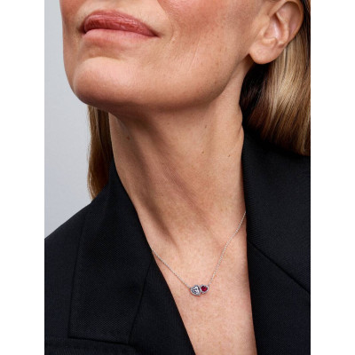 PANDORA COLLIER COEUR HALO RAYONNANT