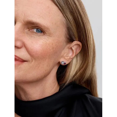 PANDORA CLOUS D’OREILLES COEUR HALO RAYONNANT