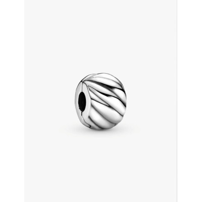 PANDORA CHARM CLIP À PLUMES ARGENT MASSIF