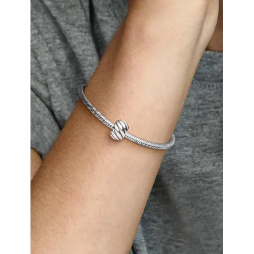 PANDORA CHARM CLIP À PLUMES ARGENT MASSIF