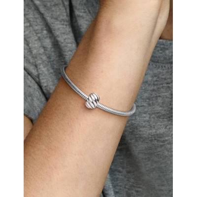 PANDORA CHARM CLIP À PLUMES ARGENT MASSIF