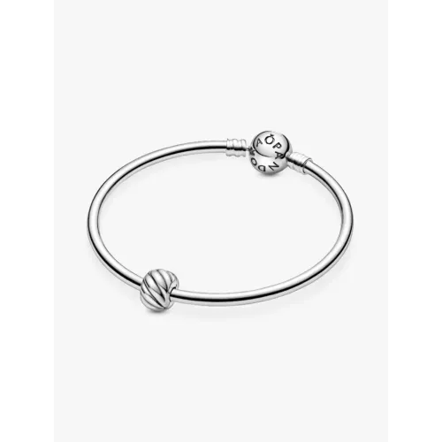 PANDORA CHARM CLIP À PLUMES ARGENT MASSIF
