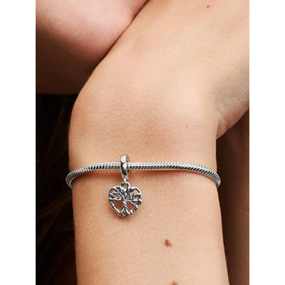 PANDORA CHARM PENDANT ARBRE DE VIE COEUR ARGENT
