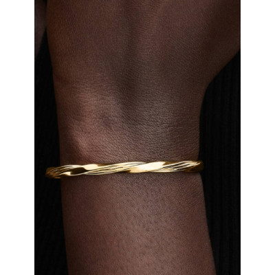 BRACLET JONC OUVERT TORSADÉ