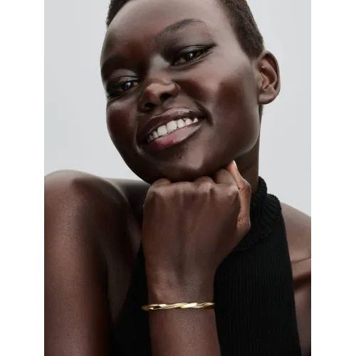 BRACLET JONC OUVERT TORSADÉ