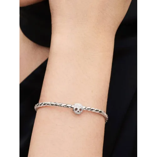 PANDORA MINI CHARM TÊTE DE MORT TEXTURÉE