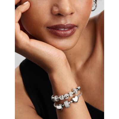 PANDORA MINI CHARM TÊTE DE MORT TEXTURÉE