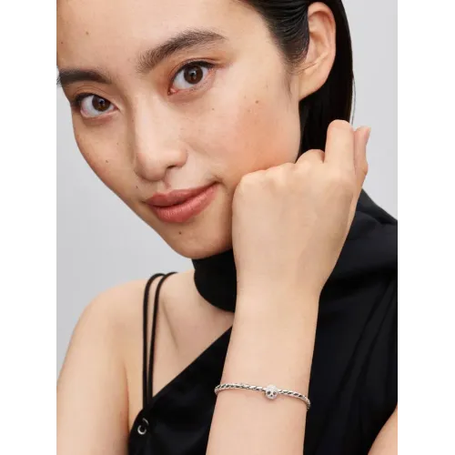 PANDORA MINI CHARM TÊTE DE MORT TEXTURÉE