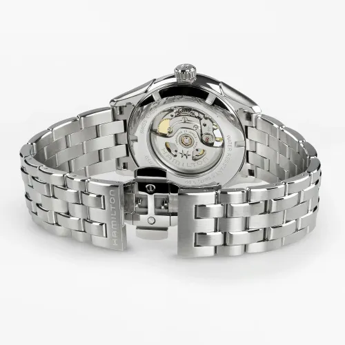 Photo montrant l'intégralité de la montre Montre Hamilton Jazzmaster Open Heart Auto 42mm